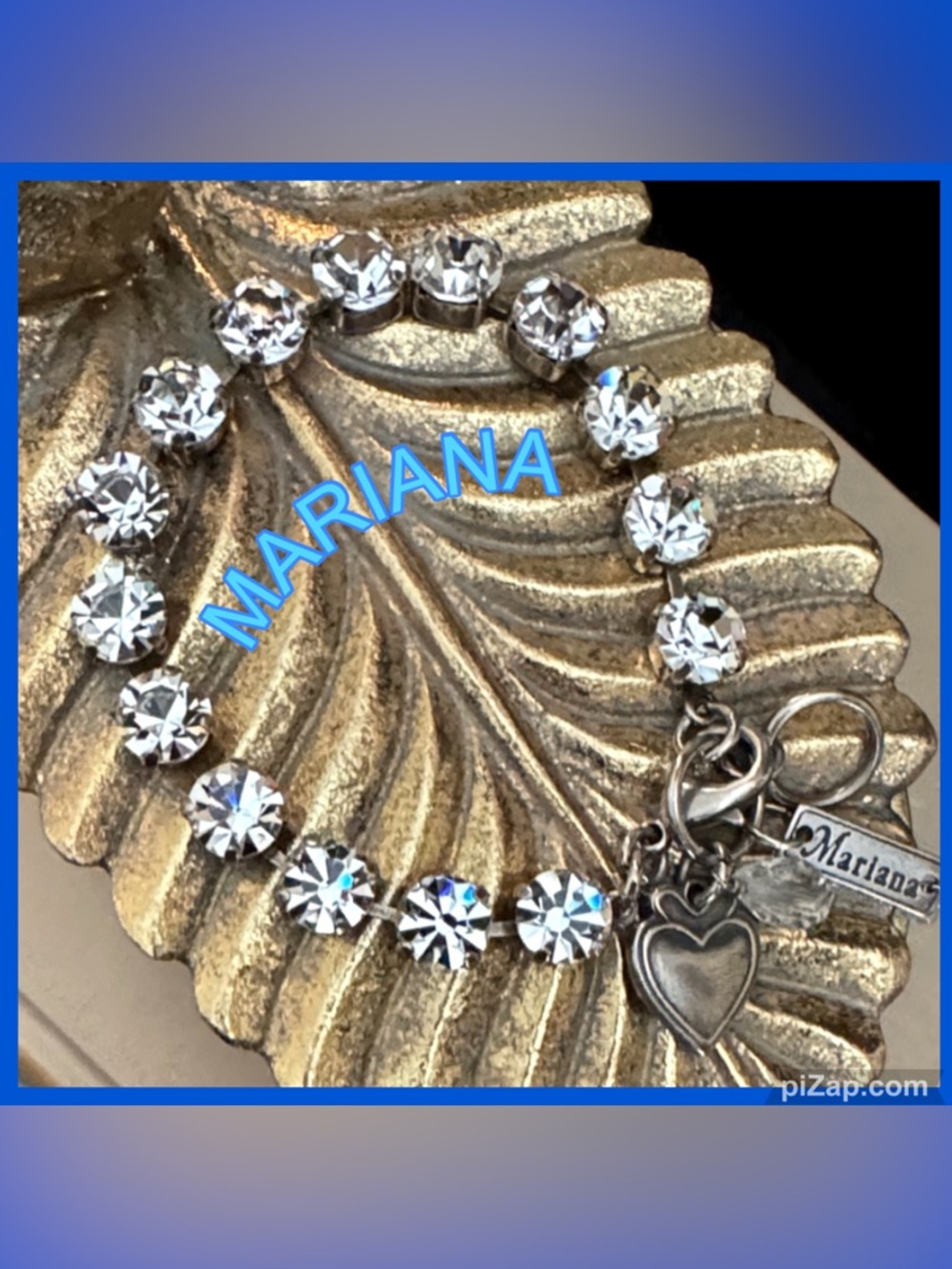 MARIANA TENNIS BRACELET-Authentic Round-Cut Clear Crystal Stones in Cup Setting